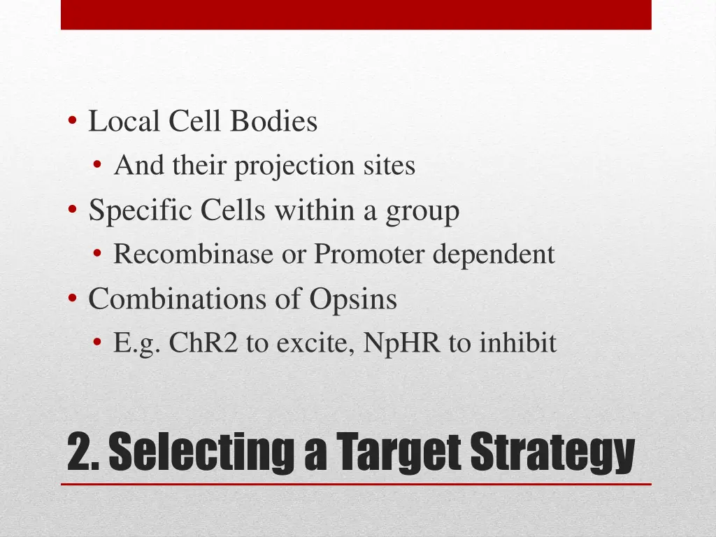 local cell bodies and their projection sites