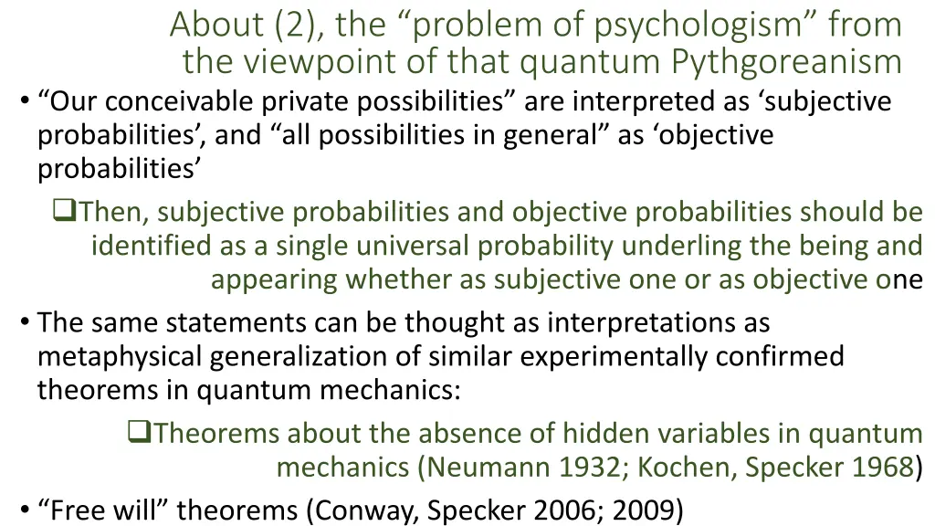 about 2 the problem of psychologism from