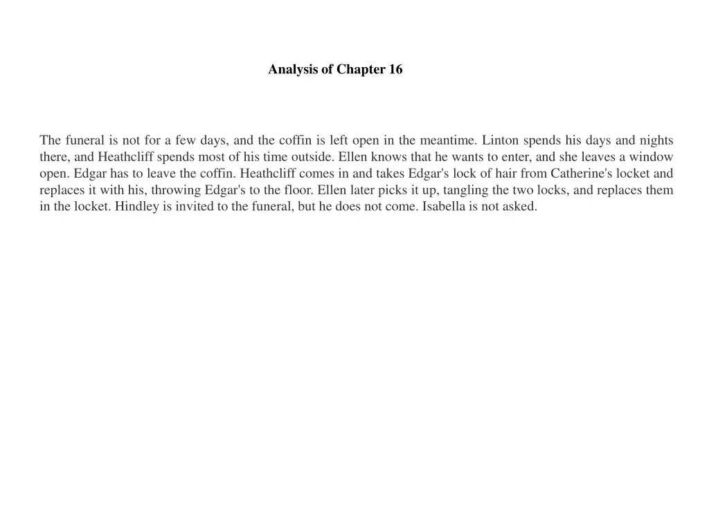 analysis of chapter 16