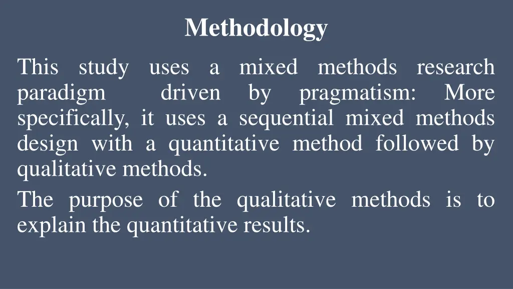 methodology