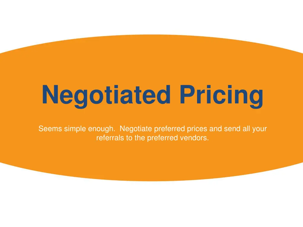 negotiated pricing