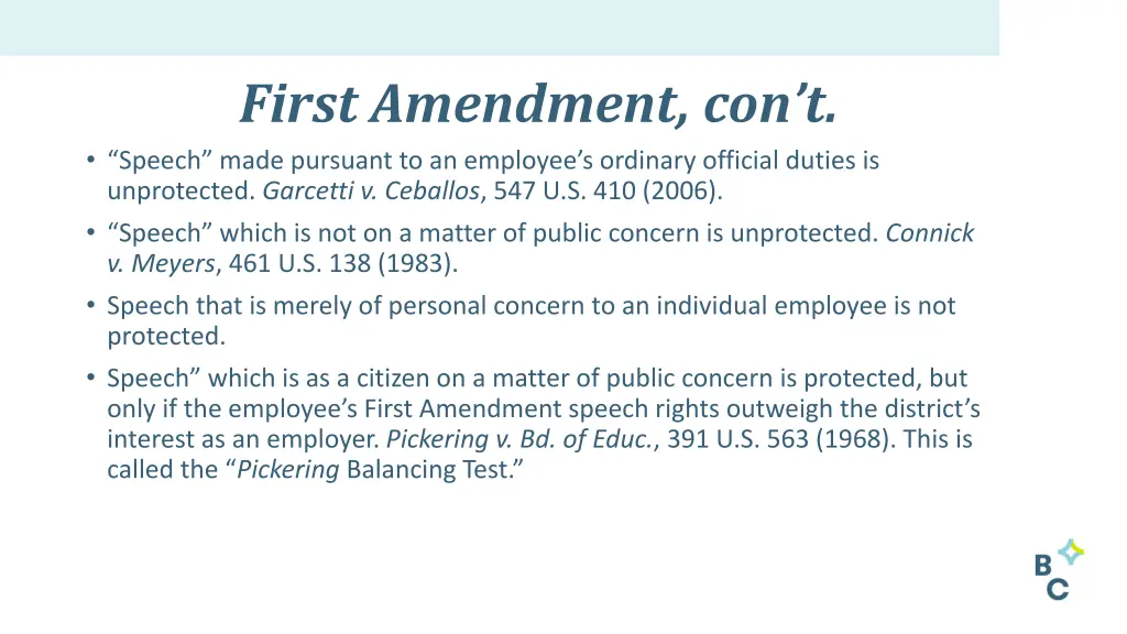 first amendment con t speech made pursuant