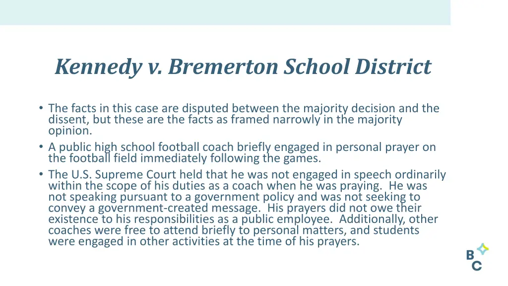 kennedy v bremerton school district