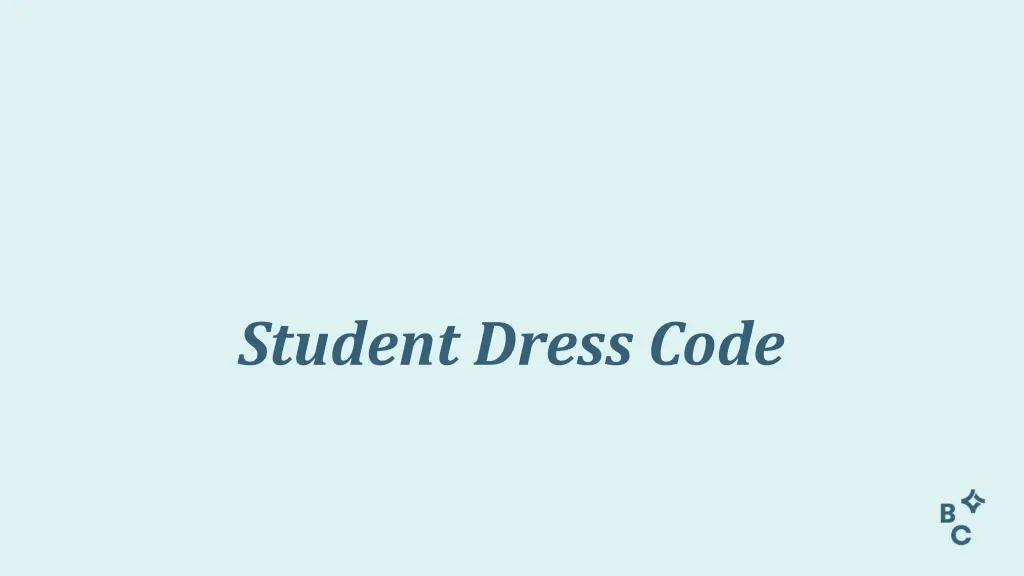 student dress code