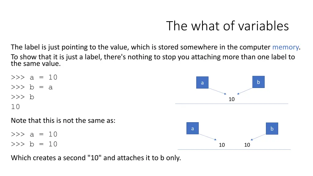the what of variables 2