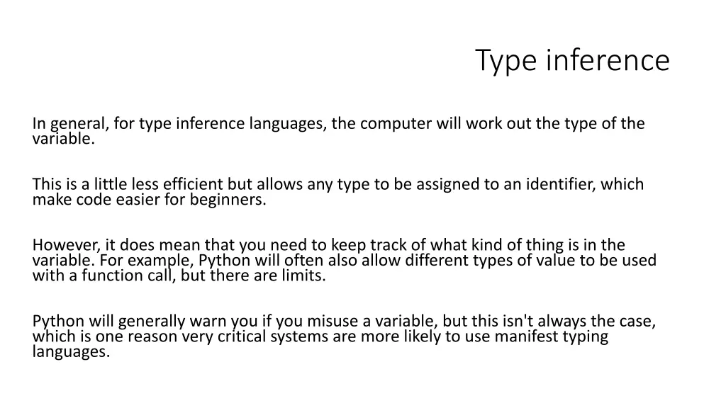 type inference