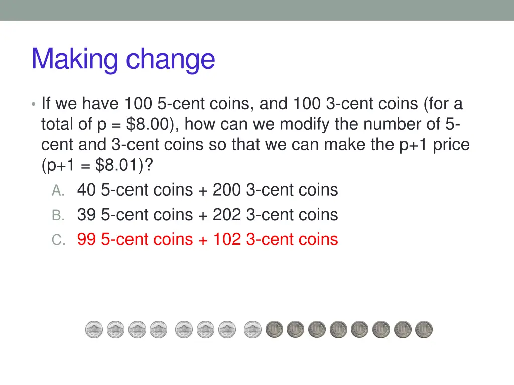making change 1