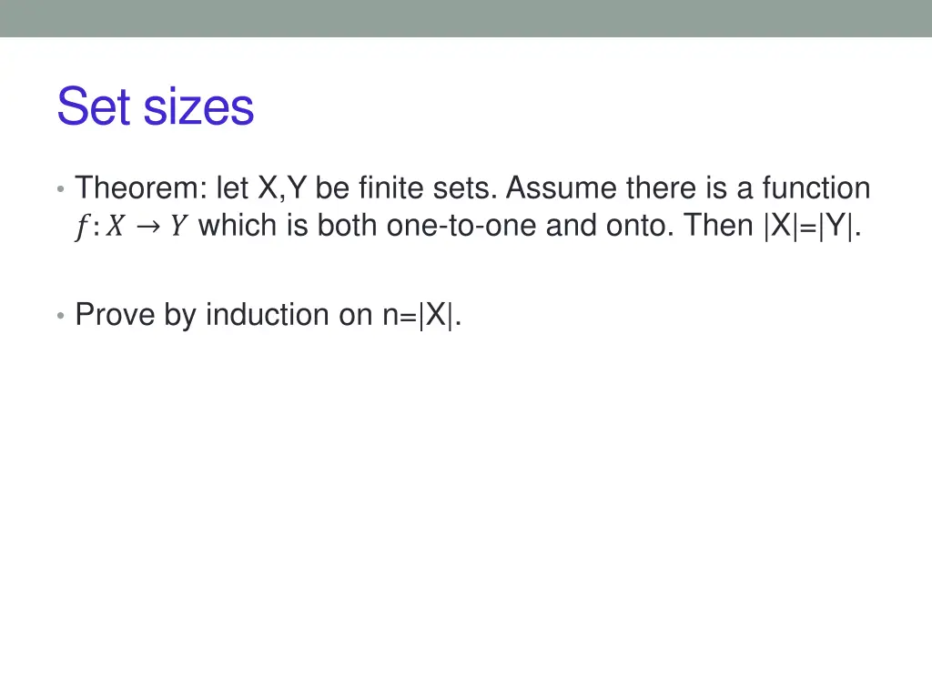 set sizes 1