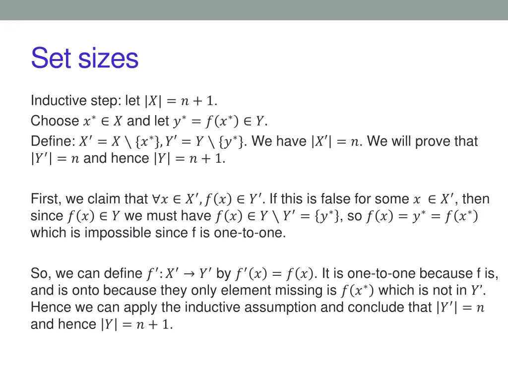 set sizes 4