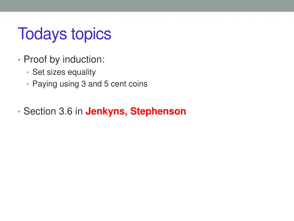 todays topics