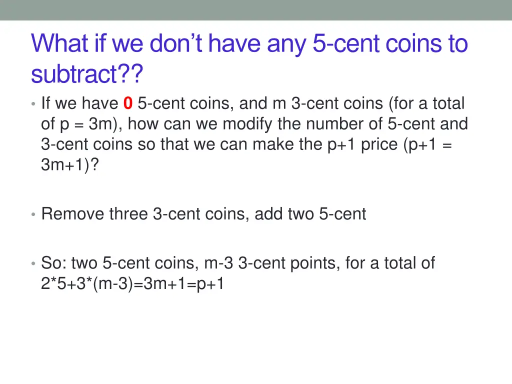 what if we don t have any 5 cent coins 1