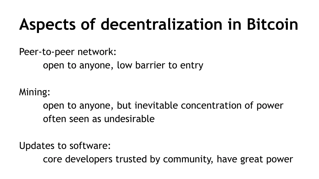 aspects of decentralization in bitcoin 1