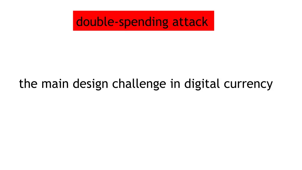 double spending attack 1