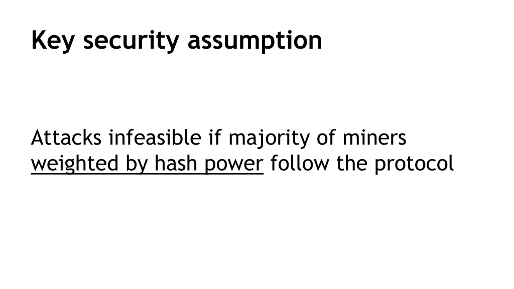 key security assumption