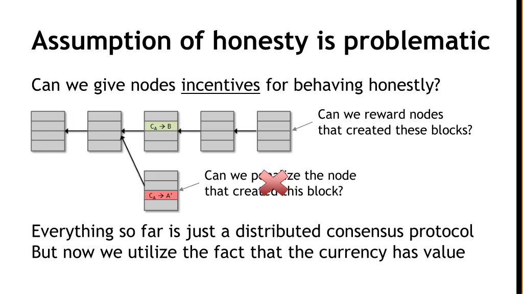 assumption of honesty is problematic