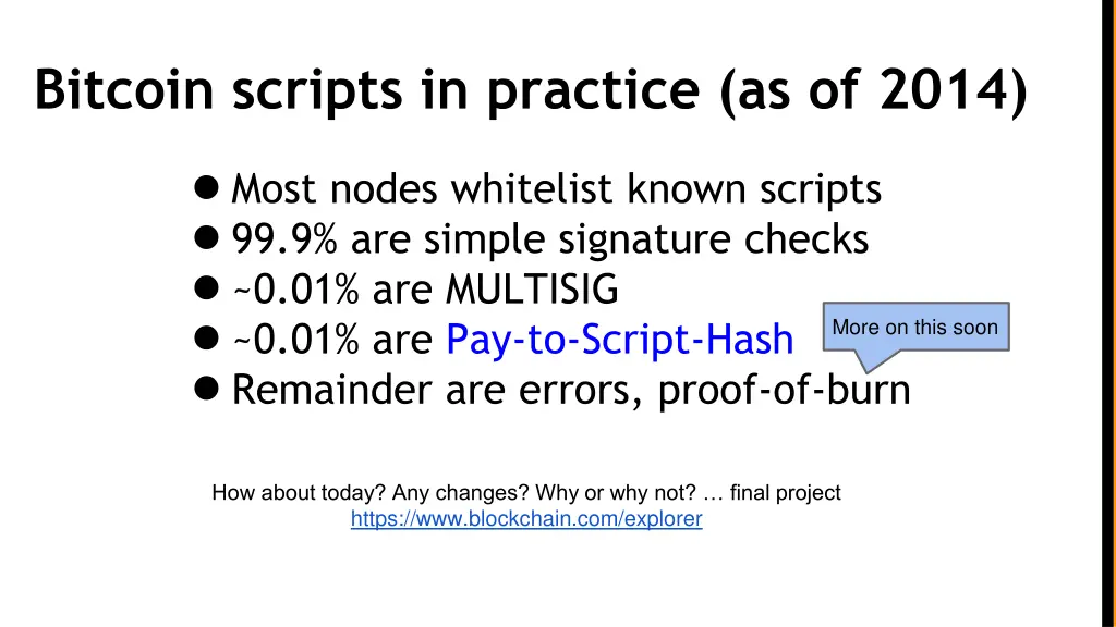 bitcoin scripts in practice as of 2014