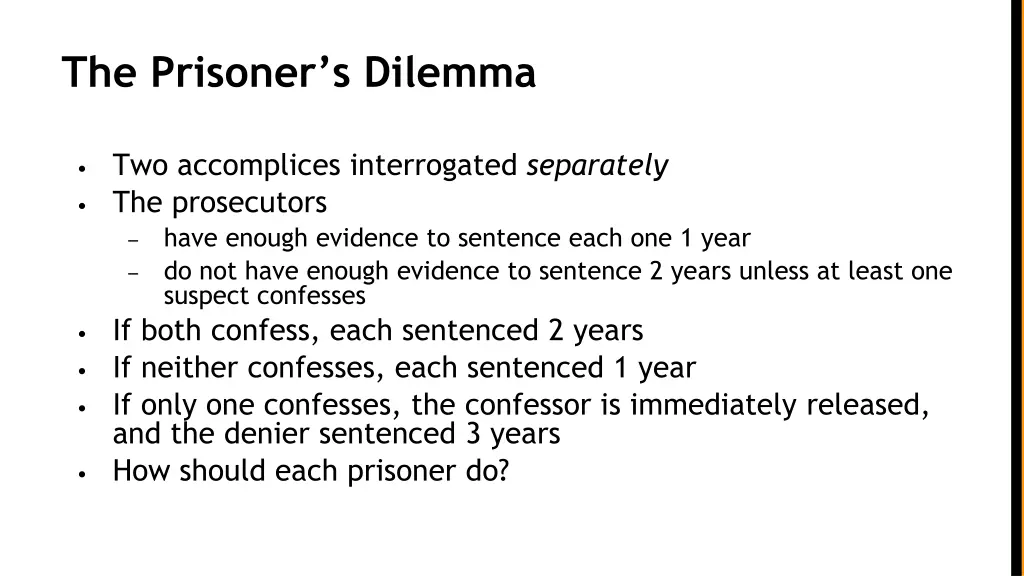 the prisoner s dilemma