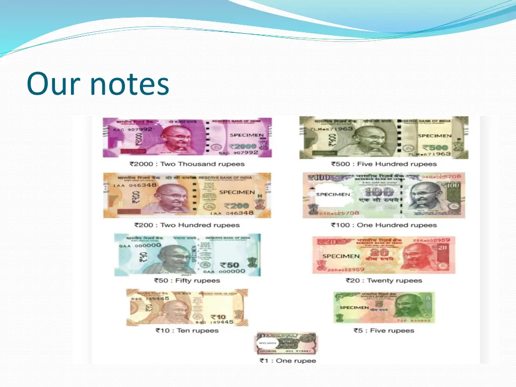 our notes
