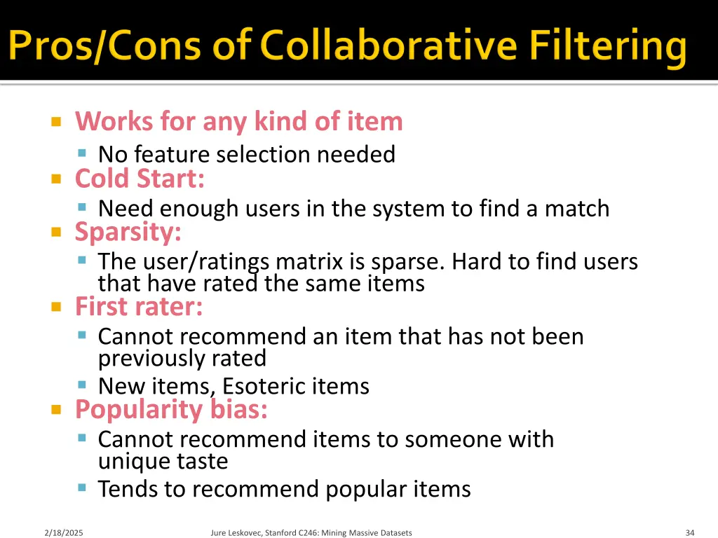works for any kind of item no feature selection