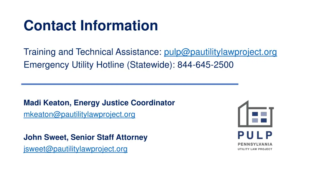 contact information
