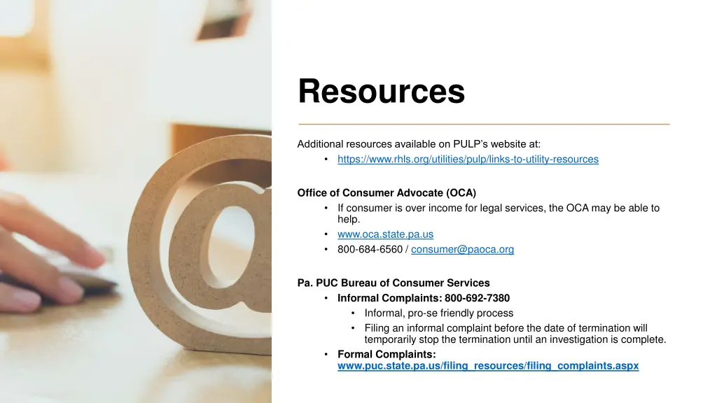 resources