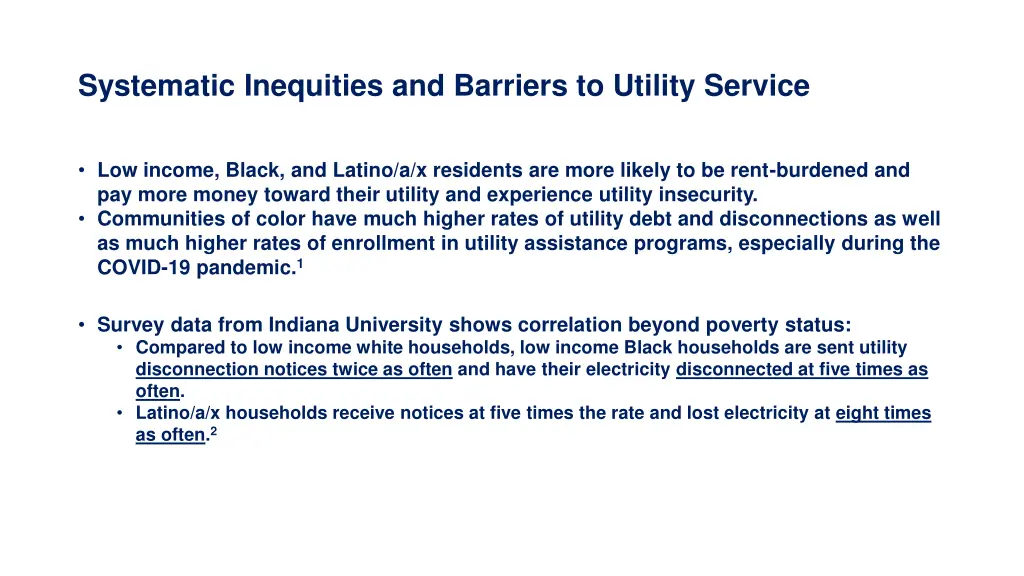 systematic inequities and barriers to utility 1