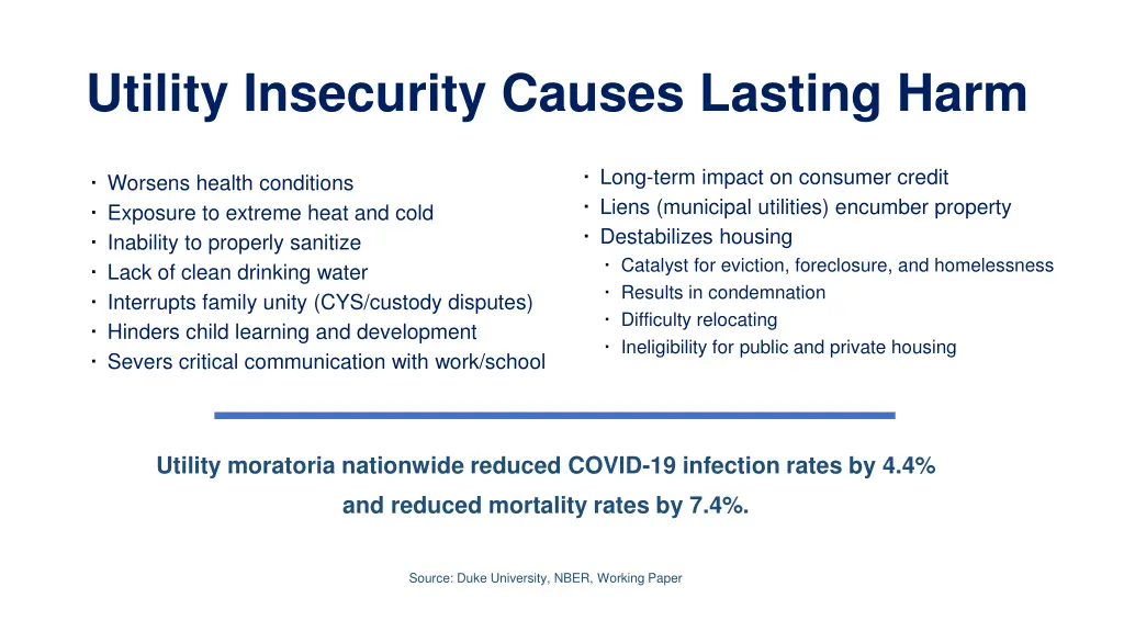 utility insecurity causes lasting harm