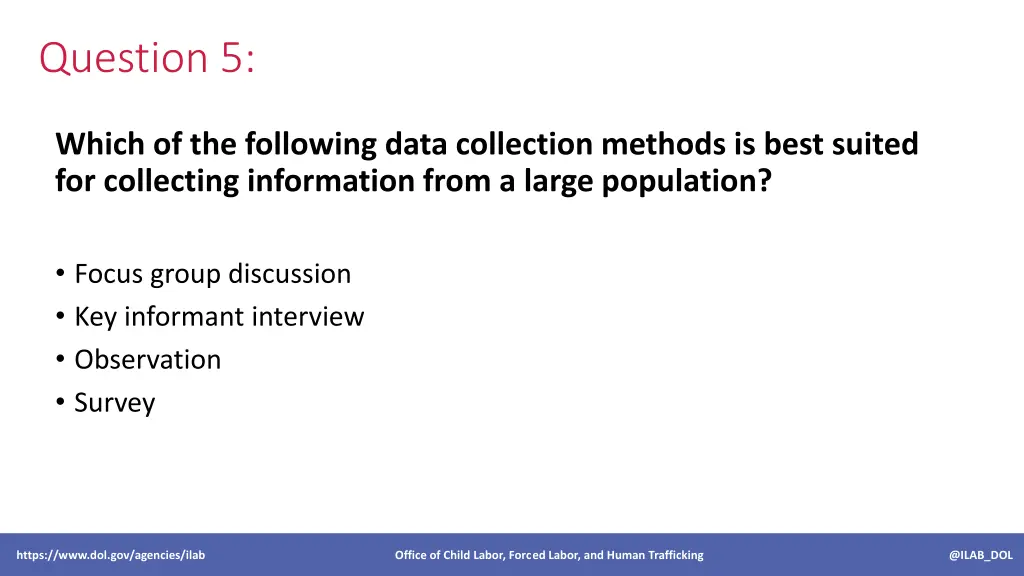 question 5