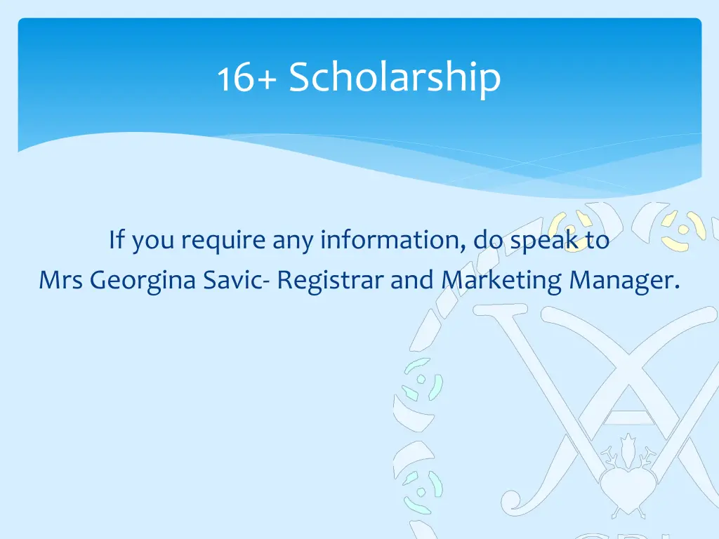 16 scholarship