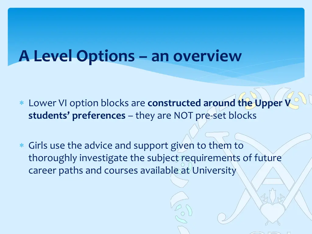 a level options an overview