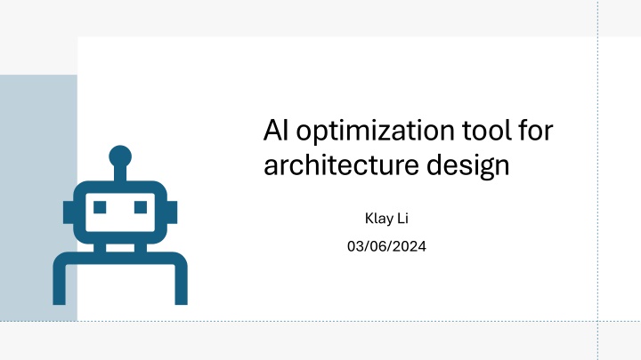 ai optimization tool for architecture design
