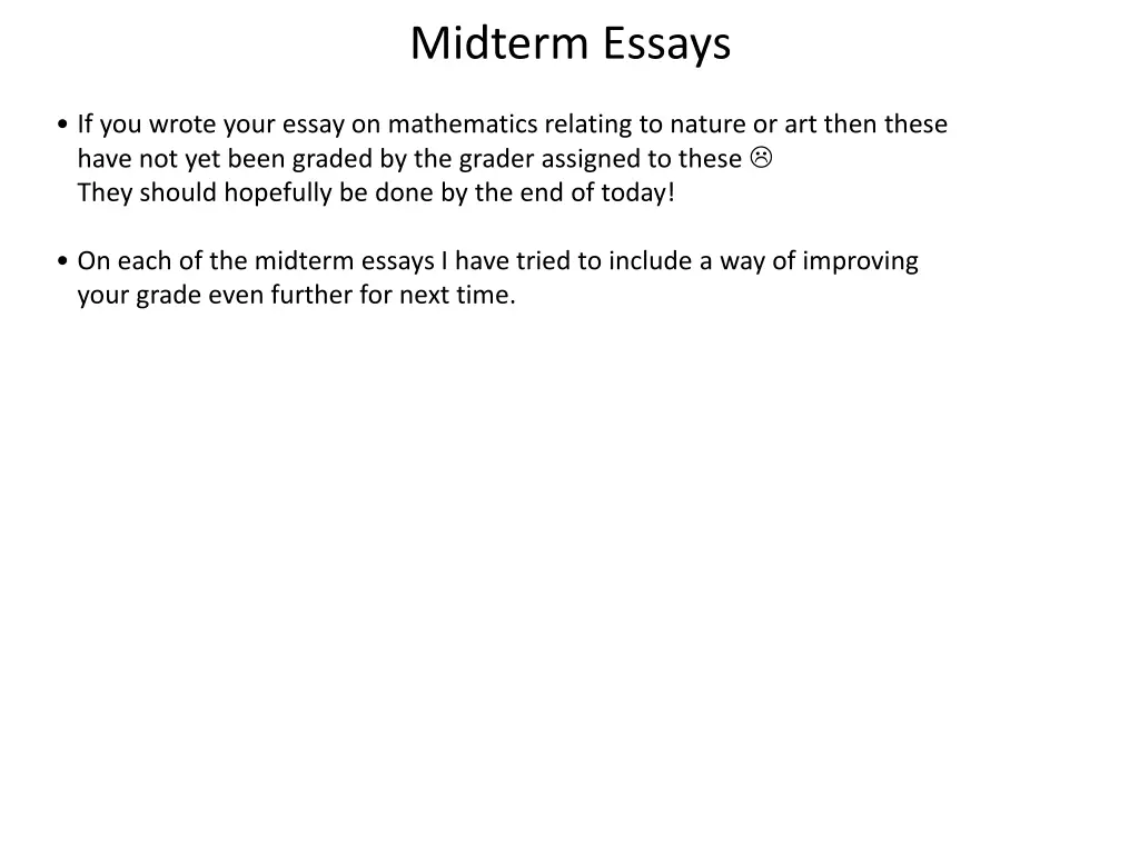 midterm essays