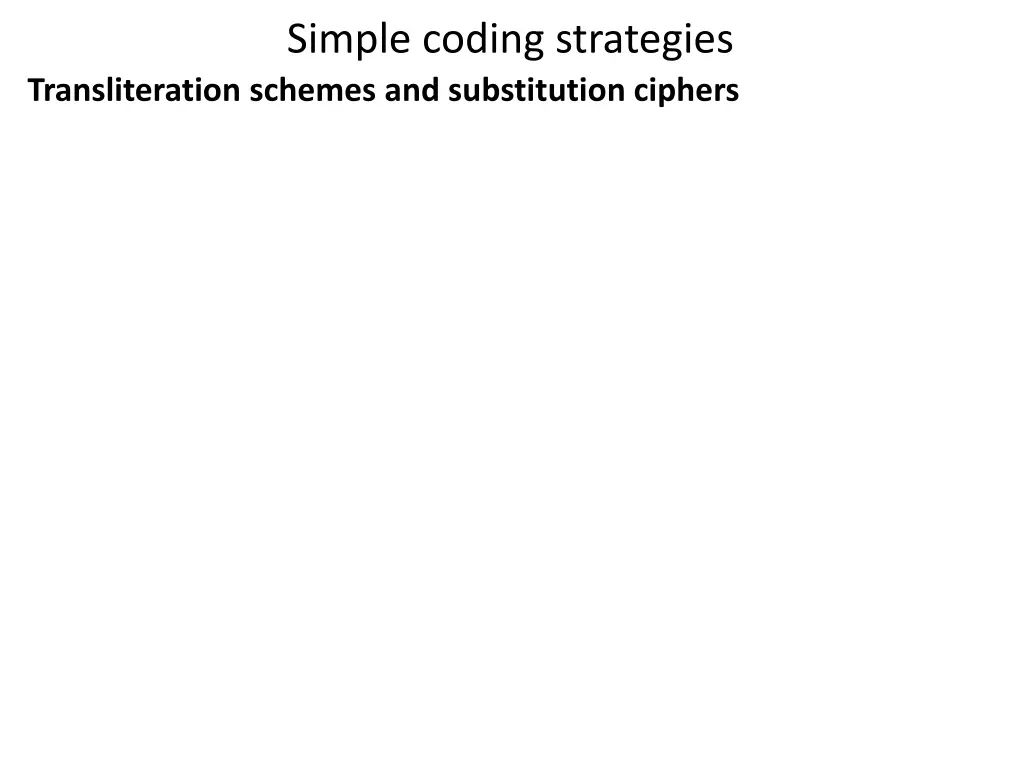 simple coding strategies 1