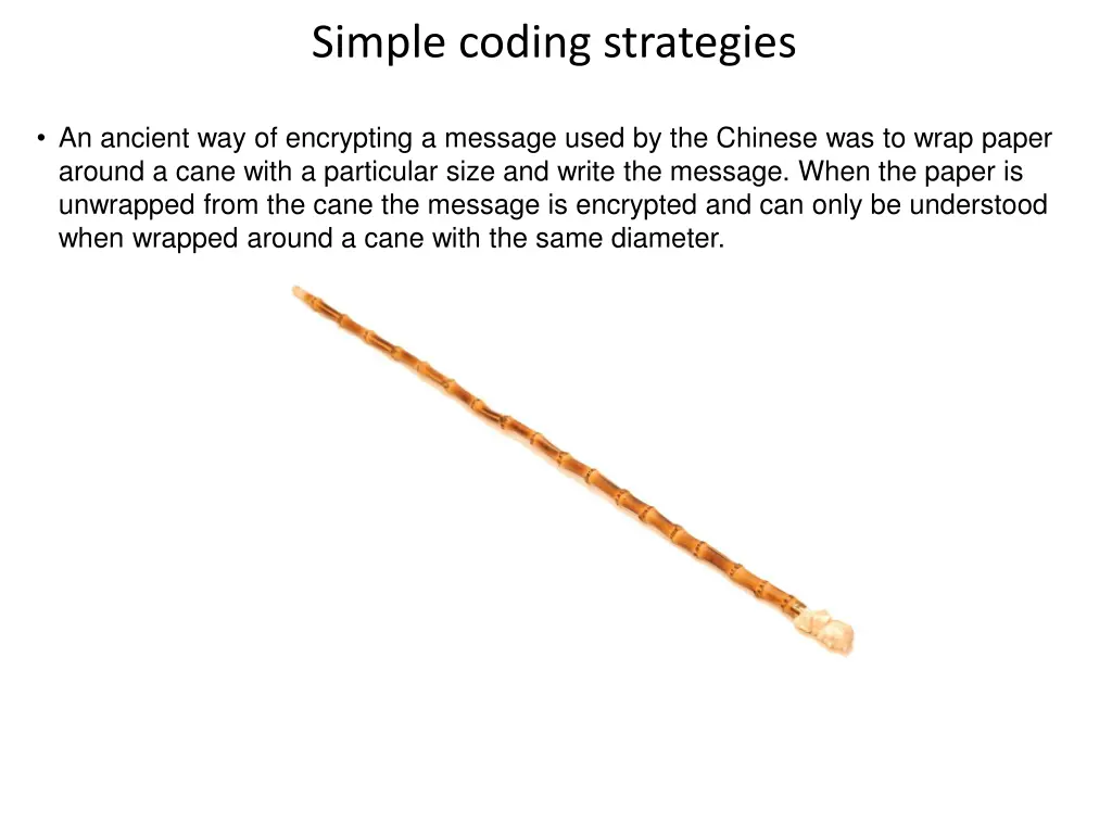 simple coding strategies
