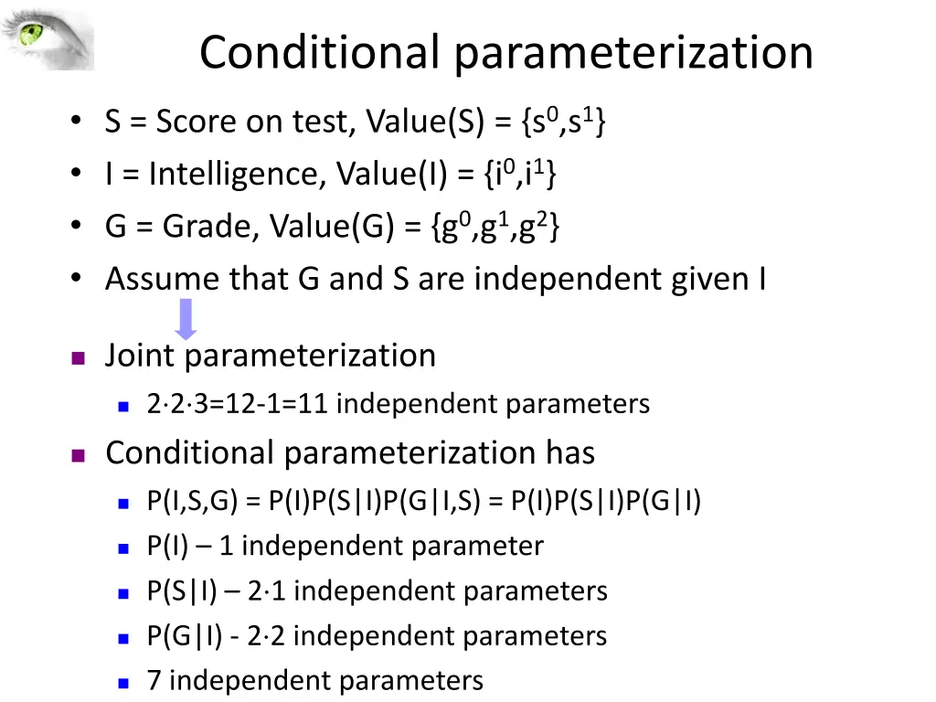 conditional parameterization