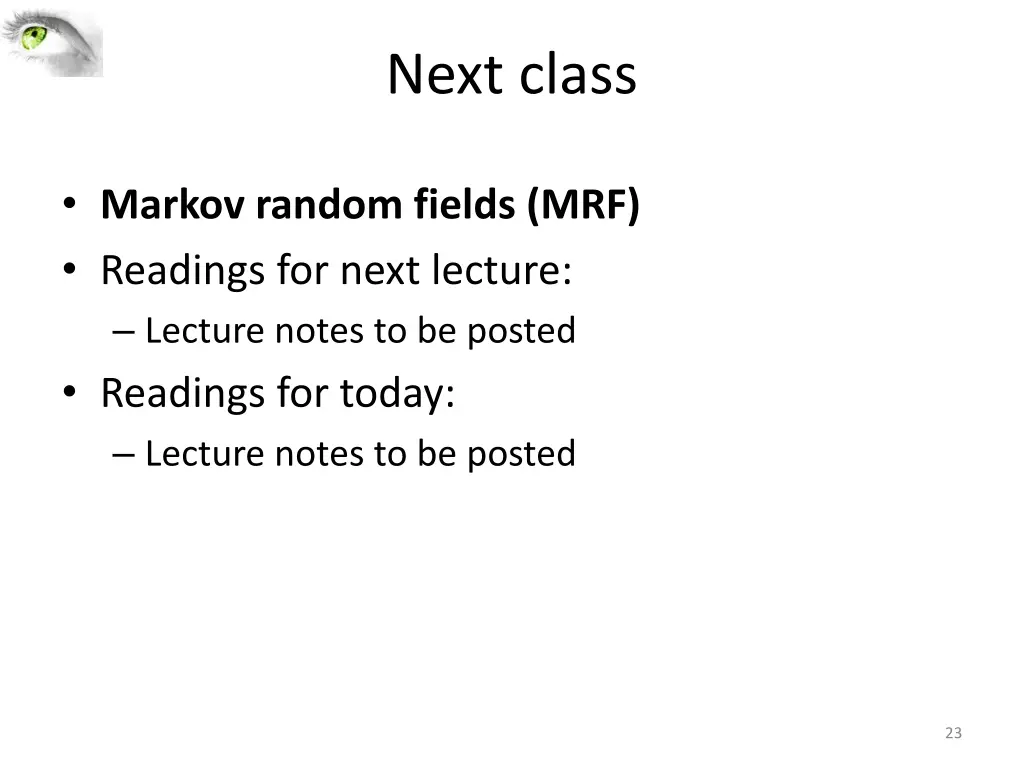 next class