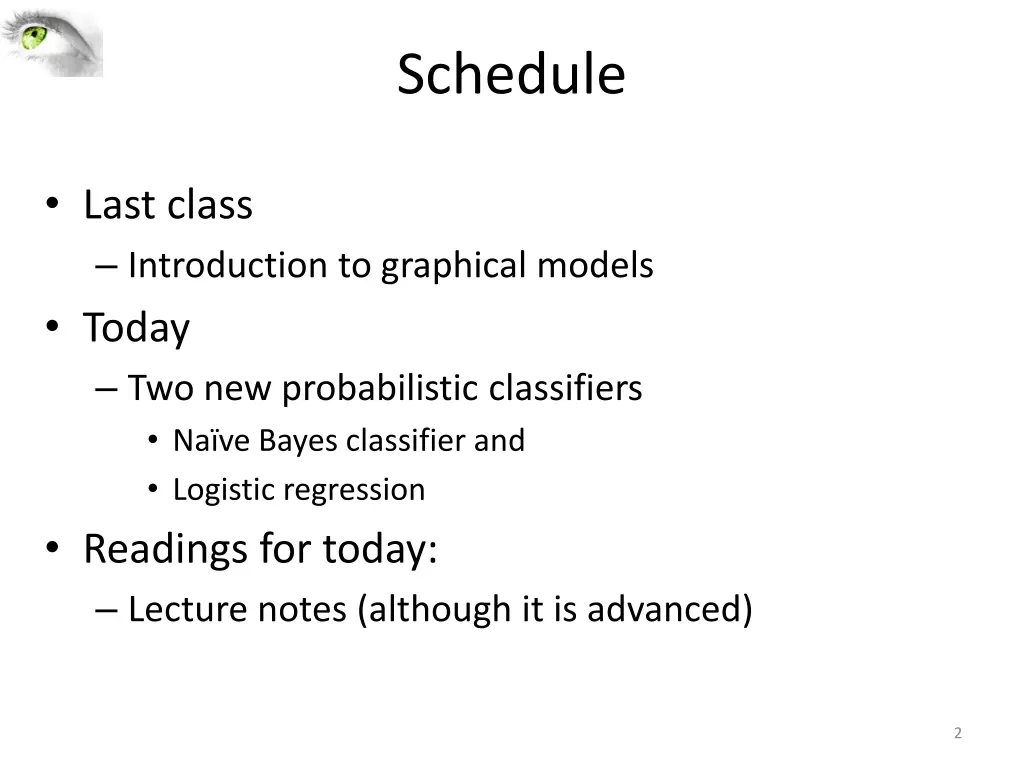 schedule