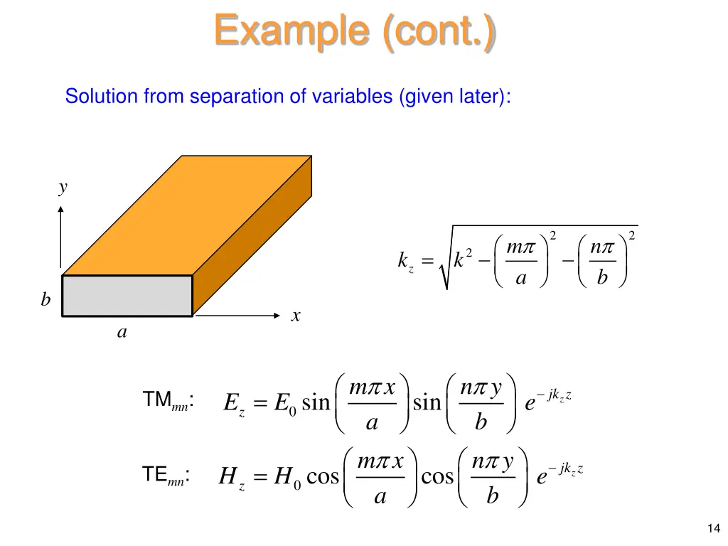 example cont