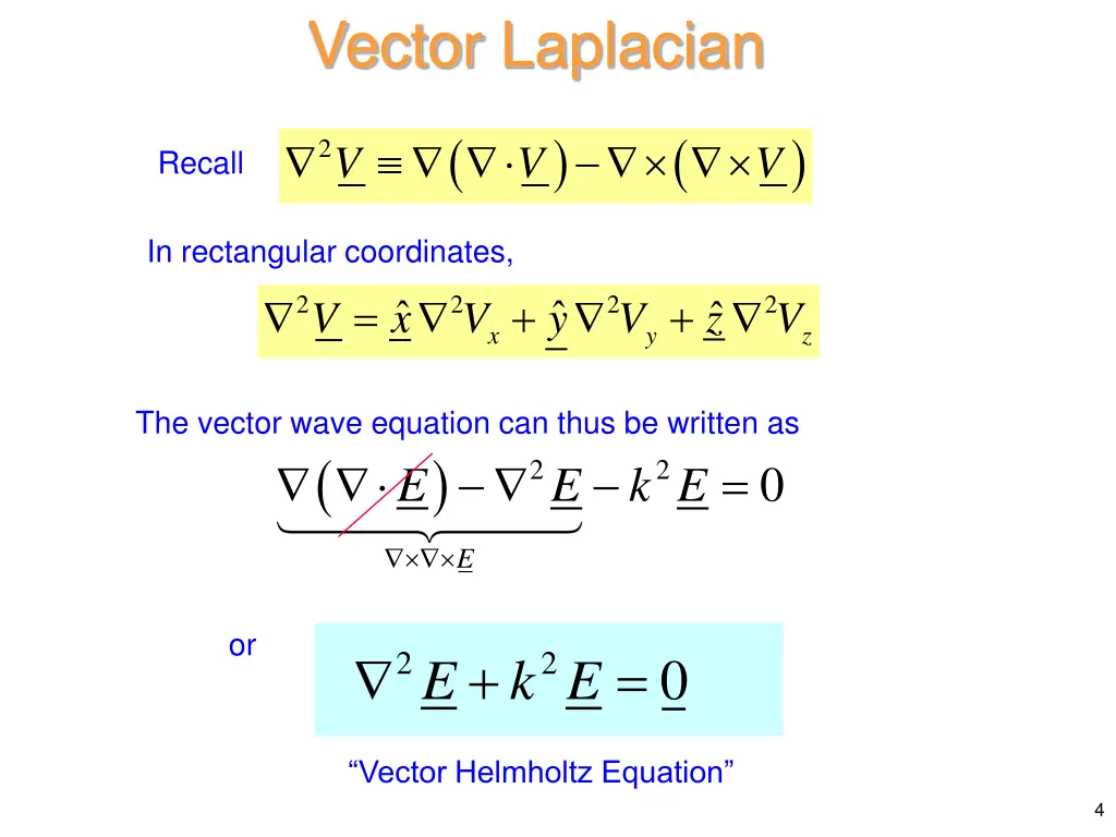 vector laplacian