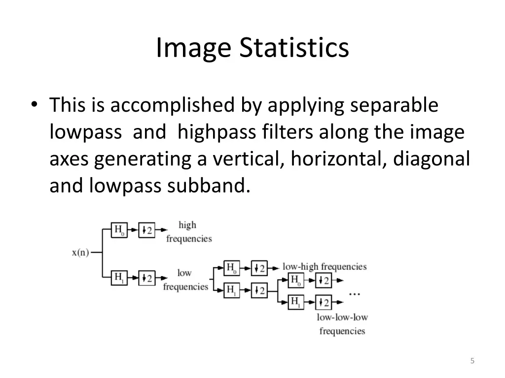 image statistics 1