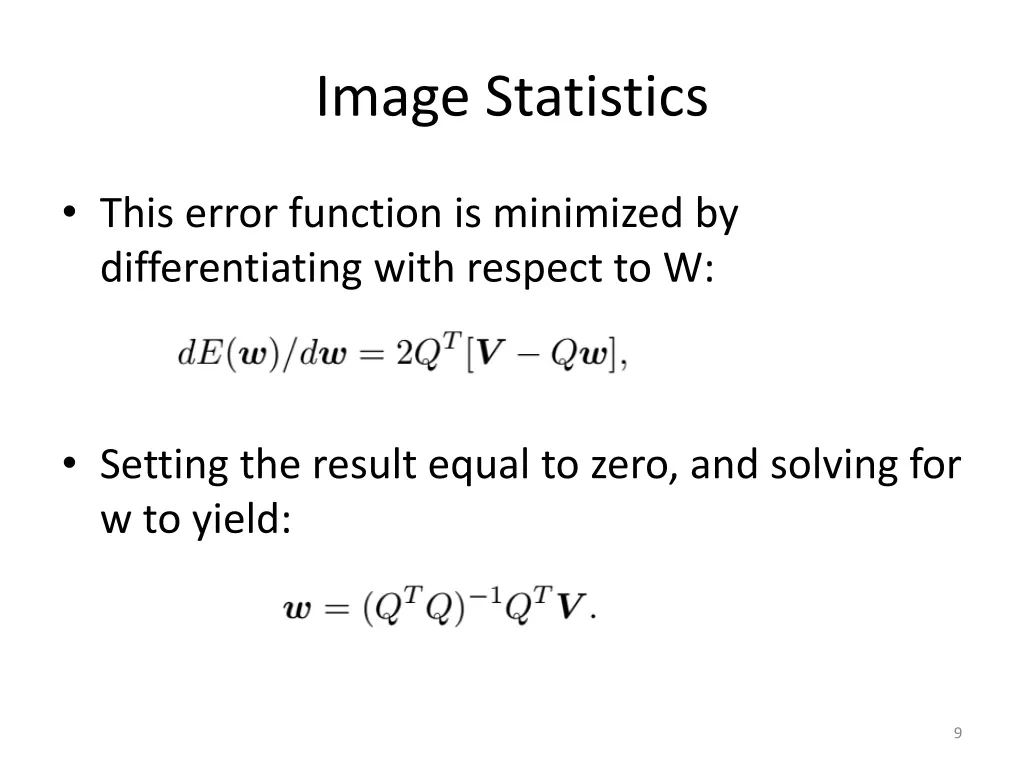 image statistics 5