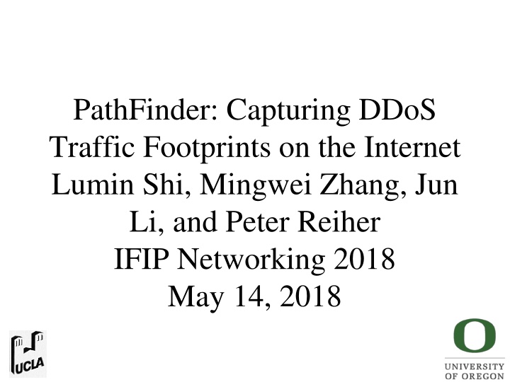 pathfinder capturing ddos traffic footprints
