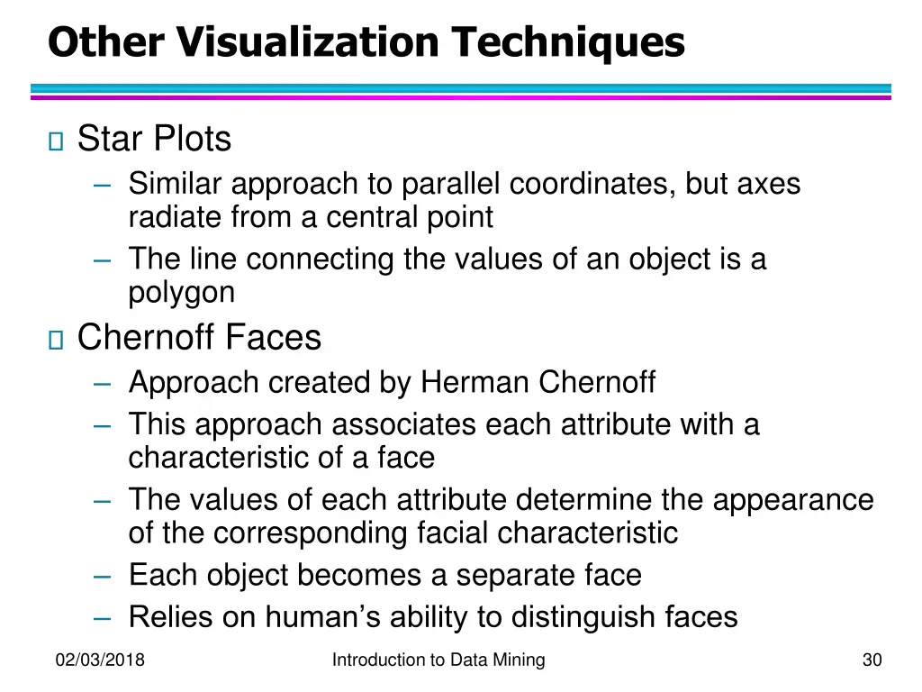 other visualization techniques