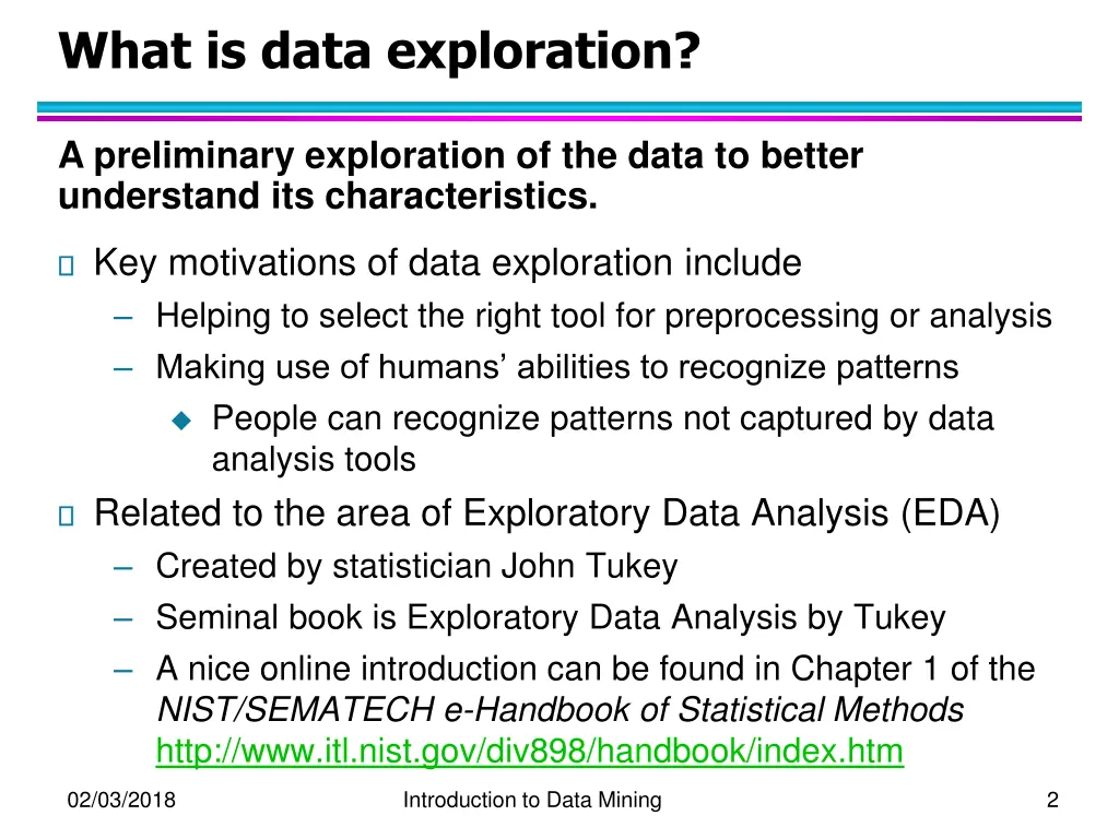 what is data exploration