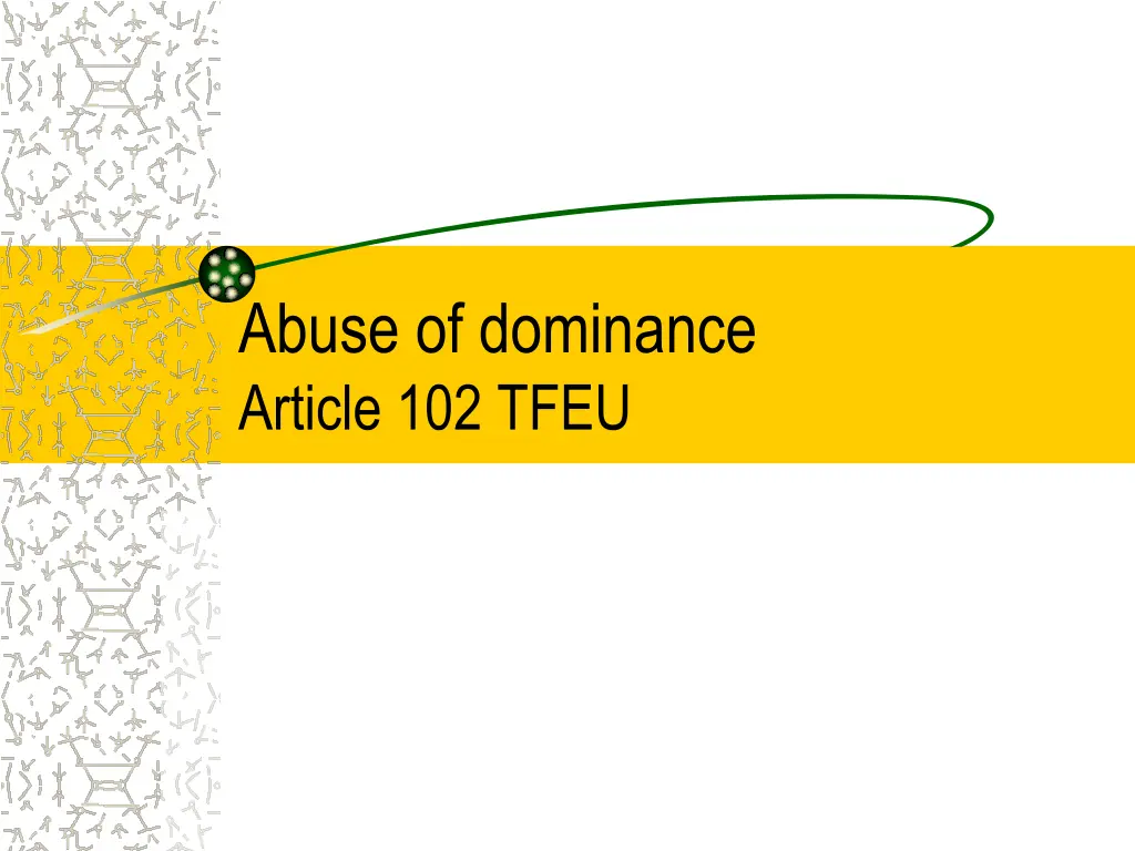 abuse of dominance article 102 tfeu