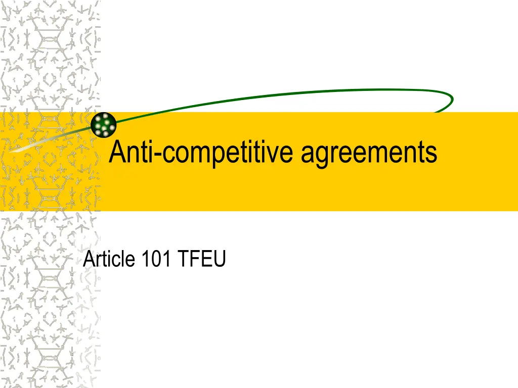 anti competitive agreements