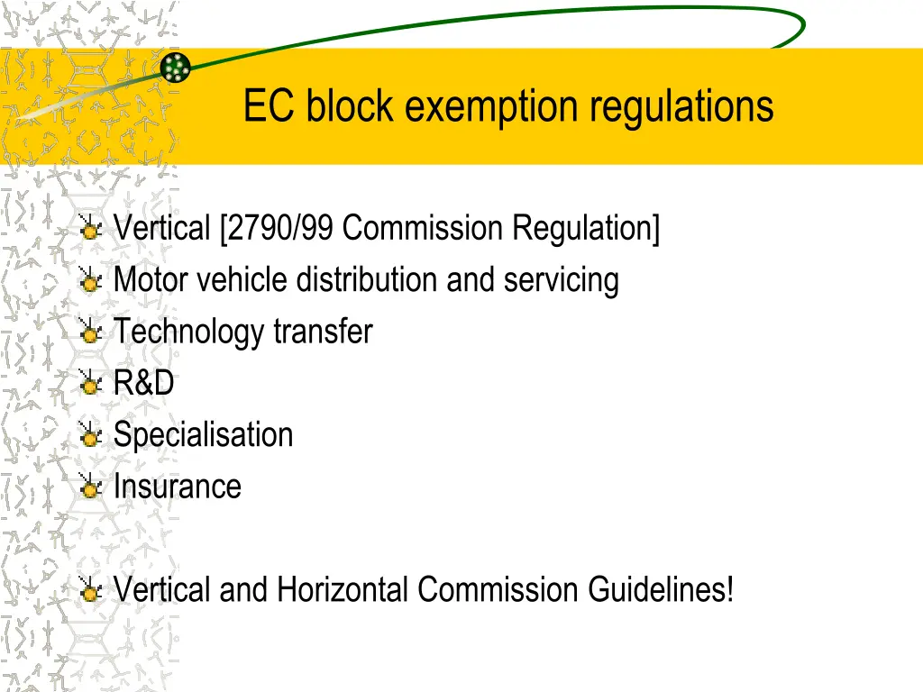 ec block exemption regulations