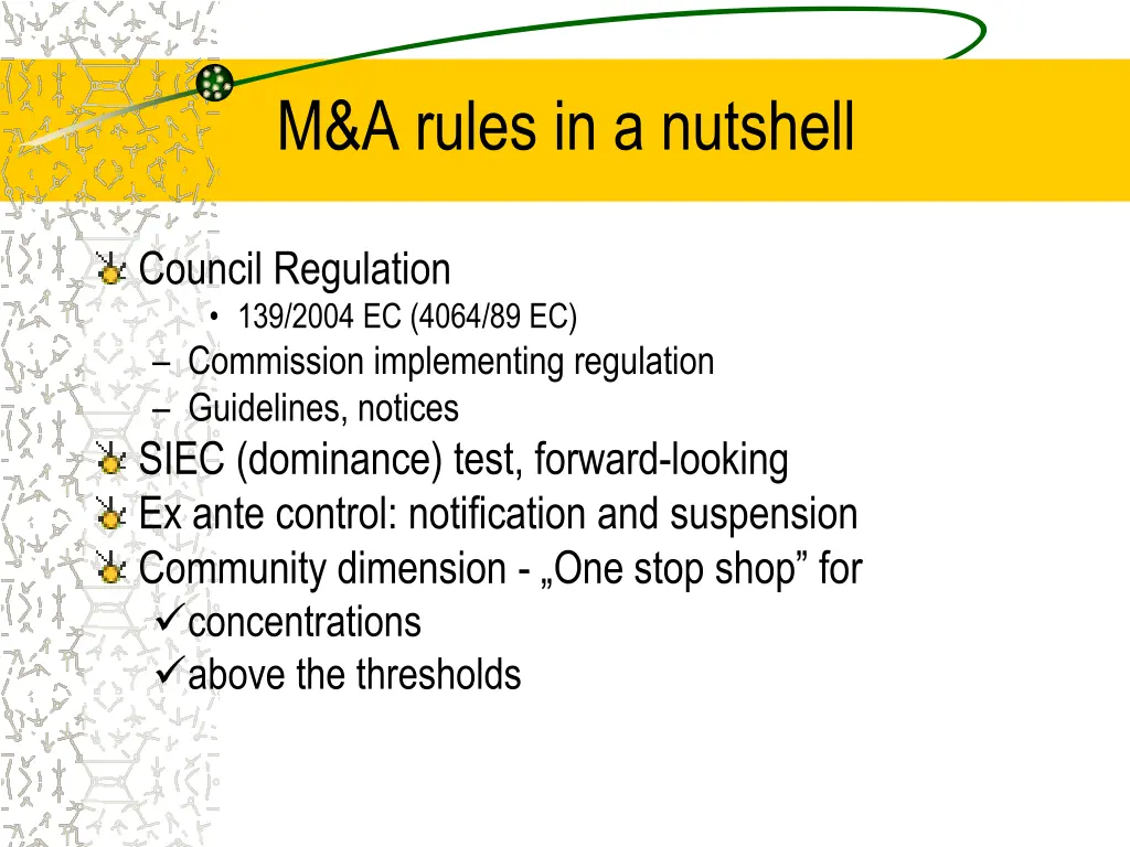 m a rules in a nutshell