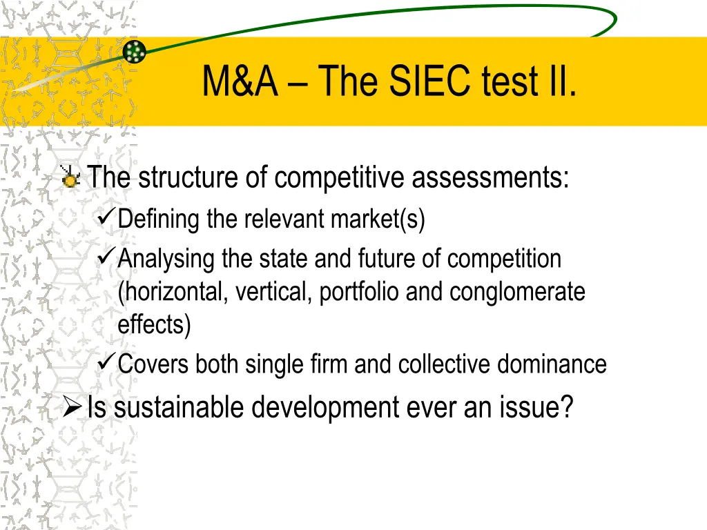 m a the siec test ii
