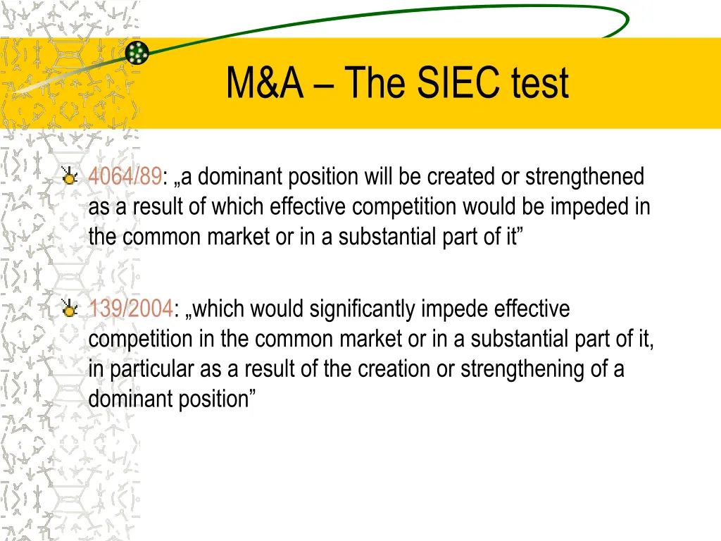 m a the siec test